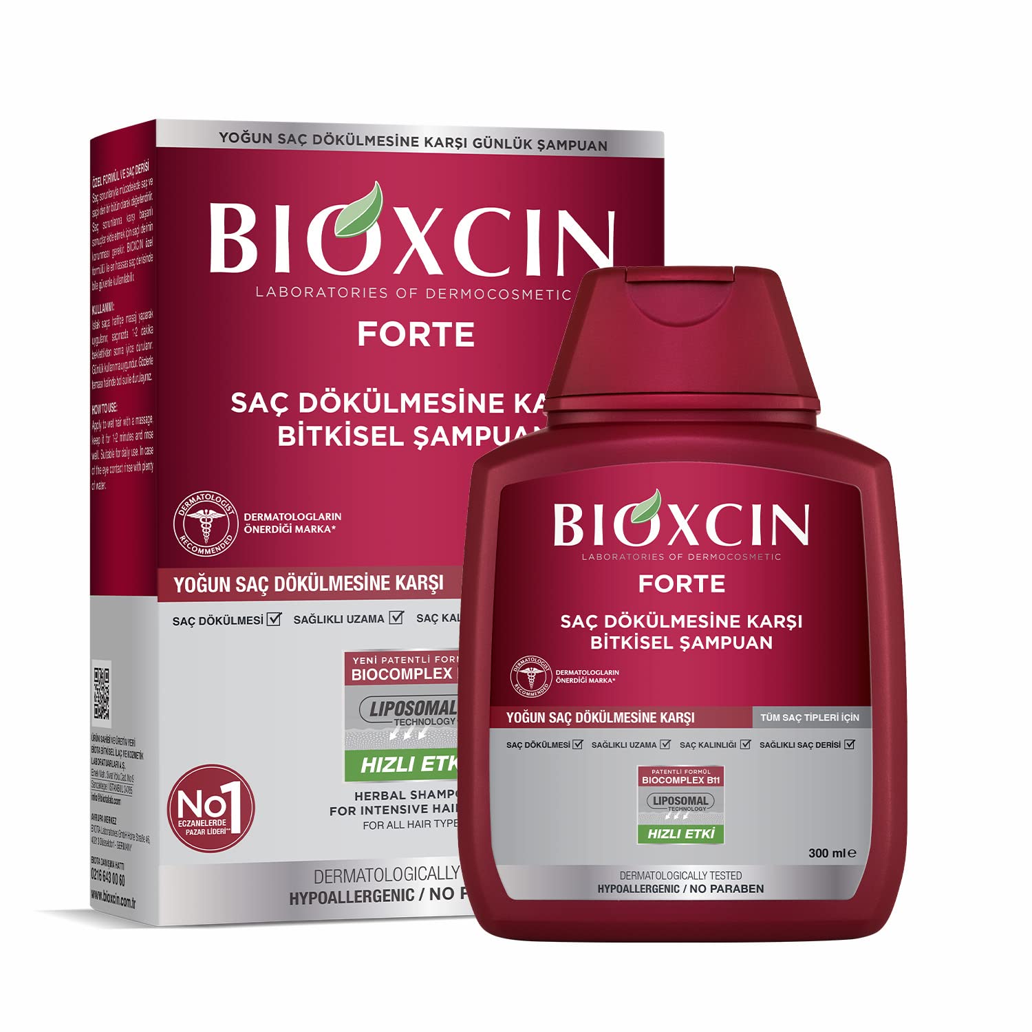  Bioxcin Forte Advanced Anti Hair Loss Shampoo 300 ml - 10,1floz